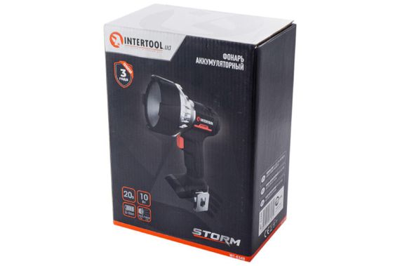 Фонарь аккумуляторный Intertool - 10 Вт без Li-Ion Storm | Зображення 3