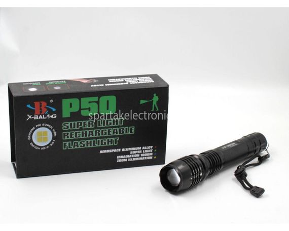 Фонарик ручной BL P08 -P50 2*18650 battery (60) 15шт в уп