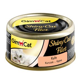 Корм вологий GimCat Shiny Cat Filet для котів з куркою та рисом 70 г