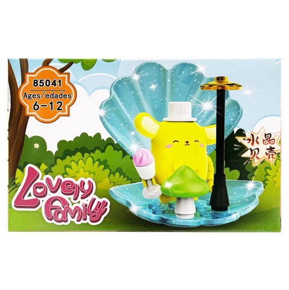 Дитячий ігровий конструктор "PomPomPurin" 85041-2 пластикові деталі