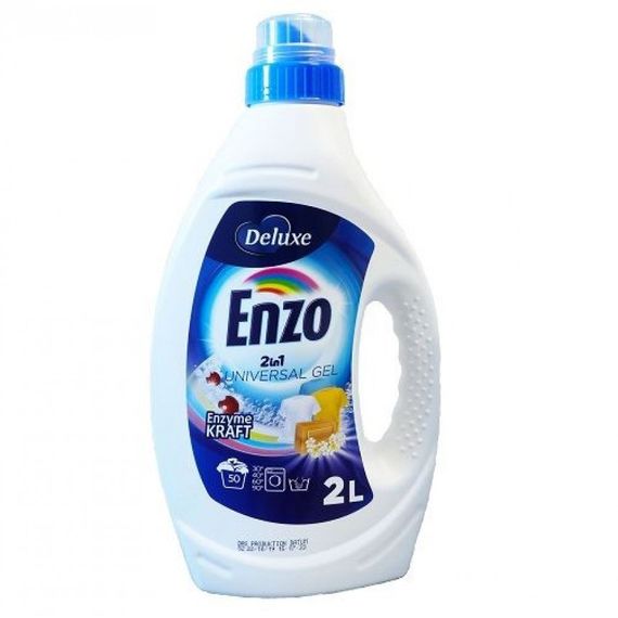 Гель для стирки Deluxe Enzo 2in1 Universal 2 л (50 стирок) Германия Для всех типов тканей/универсальный