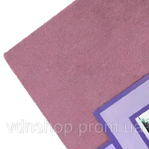 Лавандове Простирадло махрове на резинці з наволочками Anisa (220х240+30 см) | Зображення 1