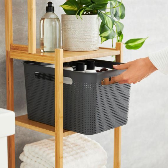 Кошик для зберігання Rotho (Рото) Brisen 16 л (10239) Сірий | Зображення 3