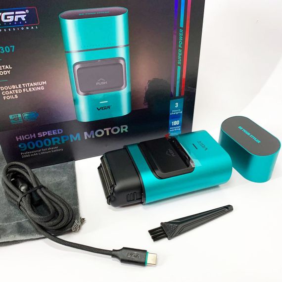 Професійна бритва для чоловіків VGR V-307, Чоловіча бездротова електрична бритва, Бритви електричні HN-93 | Зображення 4