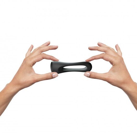 Эрекционное кольцо двойное Love To Love FLUX RING - BLACK ONYX | Зображення 3