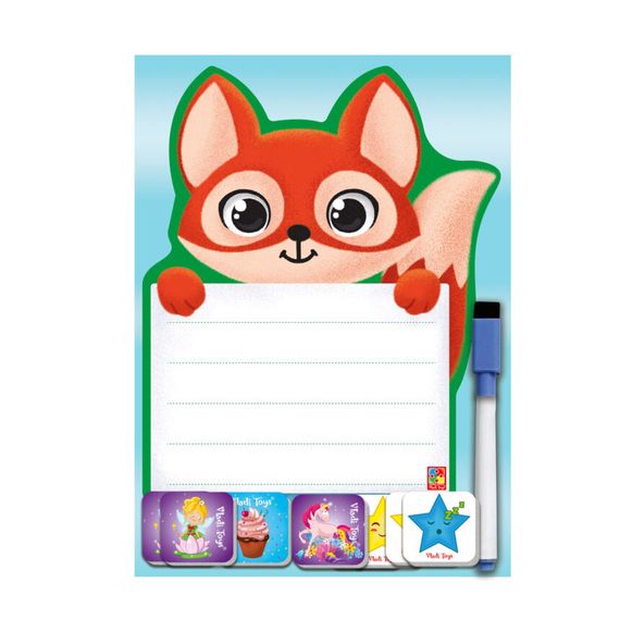 Магнитная доска "Лисица" с маркером Vladi Toys VT3601-21 (укр.) | Зображення 1