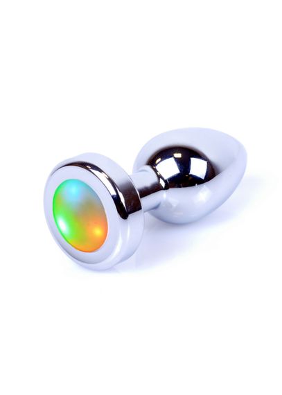 Анальна пробка - Jewellery Silver Plug Disco Flashlight | Зображення 1