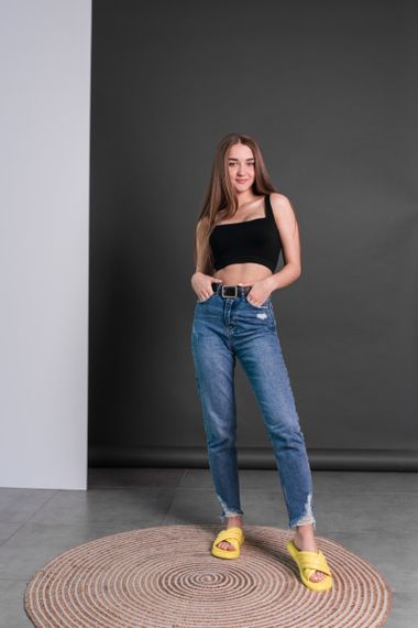 Шльопанці жіночі Fashion June 3608 39 розмір 25 см Жовтий | Зображення 6
