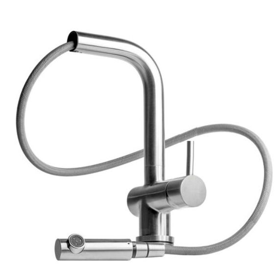 Кухонний змішувач Fabiano FKM 46P SS Inox 8232.401.0193 | Зображення 1