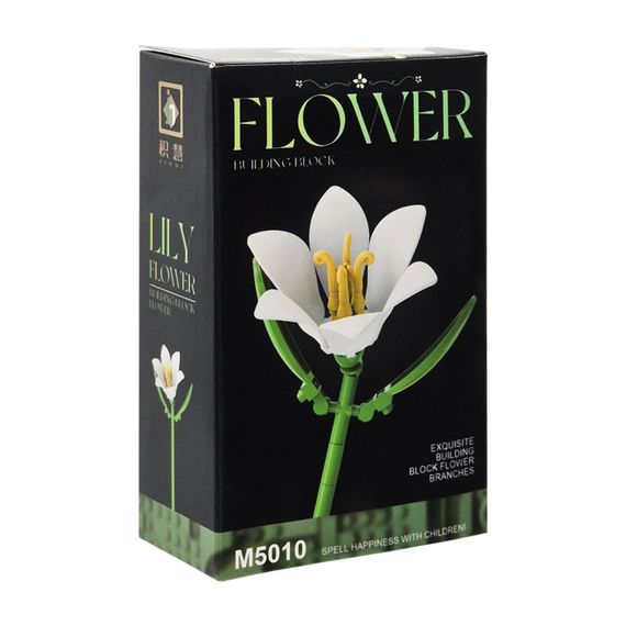 Конструктор детский Flower M5026-10 элементы для создания стебля и лепестков