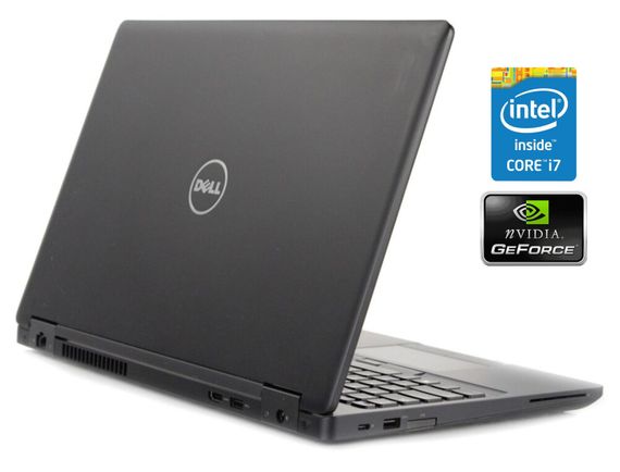 Ноутбук Б-класс Dell Latitude 5580 / 15.6" (1366x768) TN / Intel Core i7-7600U (2 (4) ядра по 2.8 - 3.9 GHz) / 8 GB DDR4 / 500 GB HDD / nVidia GeForce 930MX, 2 GB GDDR3, 64-bit  б/у
