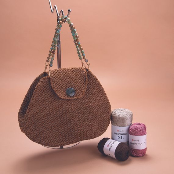 Yarnart Macrame XL No 165 пряжа ярнарт макраме поліестер | Зображення 3