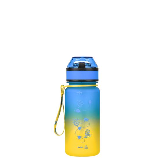 Дитяча пляшка для води LittleBig UZSPACE 3020(Yellow-Blue) 350 мл, жовто-блакитна | Зображення 1