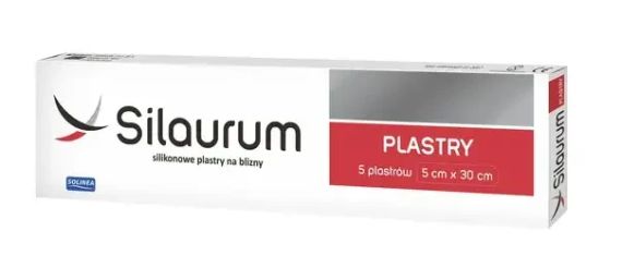 Силаурум Silaurum, силіконові пластири проти шрамів та рубців, 5 шт розміром 30 см х 5 см | Зображення 1