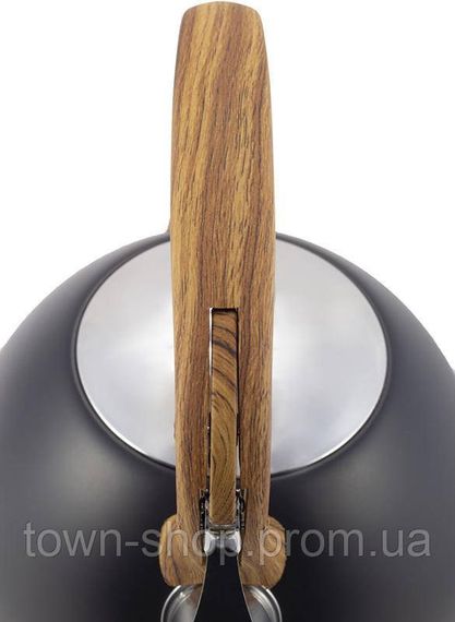 Чайник Kamille Whistling Kettle Black 2.5л из нержавеющей стали со свистком (черный) KM-1096 | Зображення 6