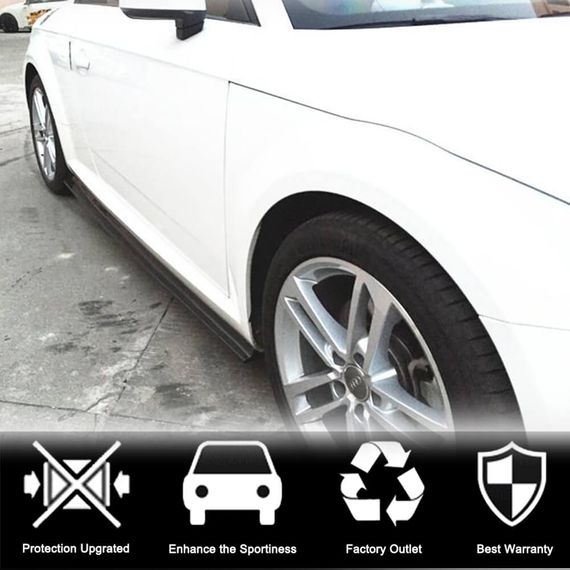 Боковые Пороги (для Base, Carbon) для Ауди ТТ 2014-2023 гг | Зображення 1