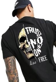 Футболка чоловіча з принтом повсякденна L Чорний