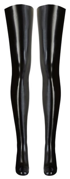 Чулки черные LATEX Sex Aura | Зображення 4