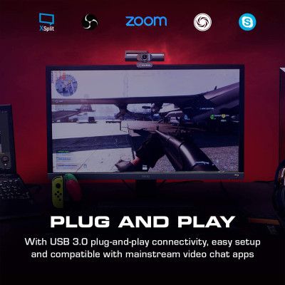 Веб-камера AVerMedia Live Streamer CAM PW513 4K Black (61PW513000AC) | Зображення 1