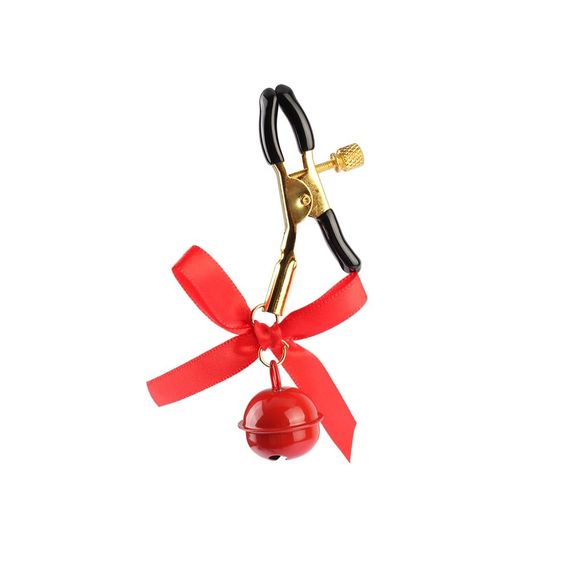 Набір затискачів на соски з дзвіночками Senuelo Chisa, червоний, 2 пари | Зображення 3