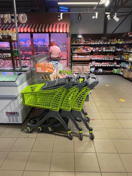Покупательская тележка Urika, 100л, фисташковая, фисташковый | Зображення 3