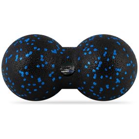 Масажний м'яч подвійний Паверплей PP-4352 Epp foam peanut ball (d8*16cm.) Чорно/Синій