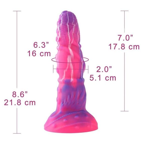 Фаллоимитатор для секс-машин Hismith Tentacle Silicone Dildo Monster Series, KlicLok и присоска sexstyle | Зображення 1
