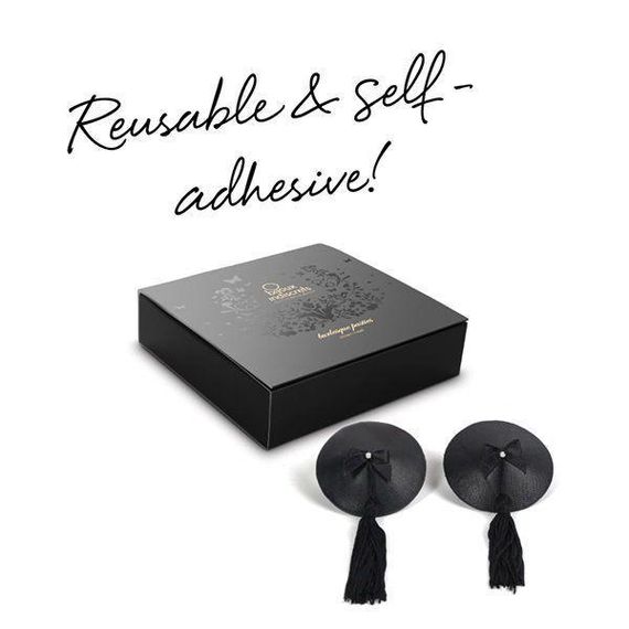 Пестіс Bijoux Indiscrets Burlesque pasties ORIGINAL BLACK, Черный | Зображення 4