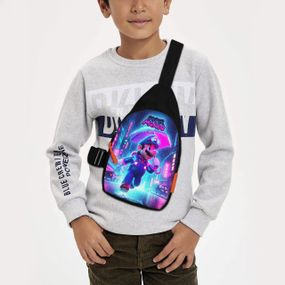 Сумка через плече дитяча Супер Маріо 29х17 см сумка слінг для хлопчика (02192)