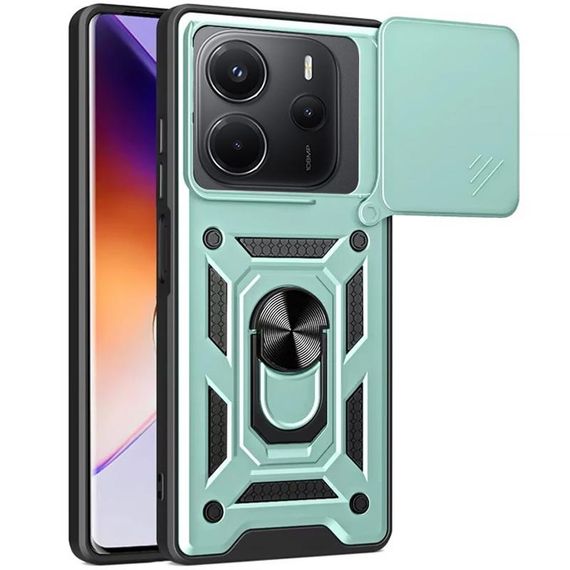 Чехол Ummi Camshield Serge Ring для Xiaomi Redmi Note 14 4G (Europe version) Зеленый