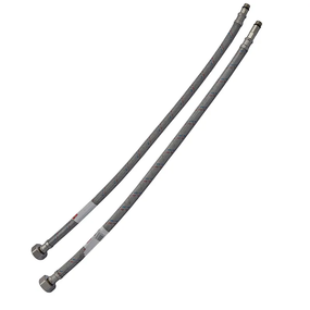 Гнучкі шланги для змішувача гайка 1/2'' - Штуцер M10 (80 см) 2 шт (силик. оболонка) Zerix (ZX3031)