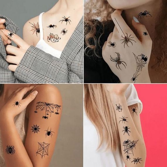 Набір дитячих тимчасових тату "Halloween black" tatto-halloween-black-set-30 | Зображення 6