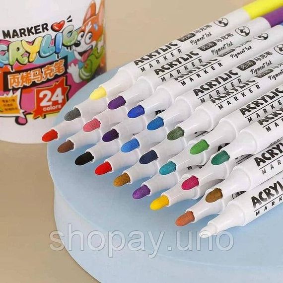 Набор акварельных маркеров 12 шт Water Color Pen 635-12 ∙ Акварельные маркеры Water Color Pen 635-12 | Зображення 3