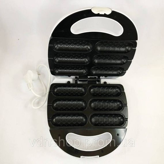 Вафельниця для пишних вафель Domotec, Вафлі домашні у вафельниці електричній, Міні вафельниця AD-17