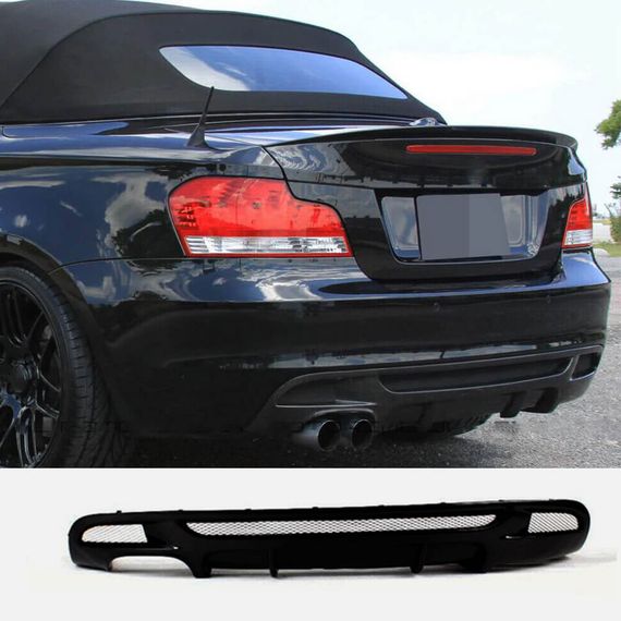 Дифузор заднього бампера FRP V3 (для E82/E88 M Sport) для BMW 1 серія E81/82/87/88 2004-2011 рр