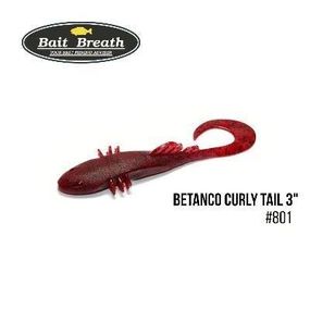 Приманка Bait Breath BeTanCo Curly Tail 3" (6 шт.) (S801 Red／Seed)