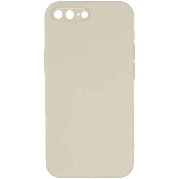 Чохол Silicone Case Square Full Camera Protective (AA) NOLOGO для Apple iPhone 7 plus/8 plus (5.5") Бежевий / Antique White