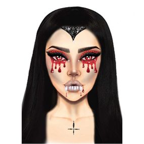 Маска вампира из страз Vampire Rhinestone Stick-On Jewels Leg Avenue sexstyle