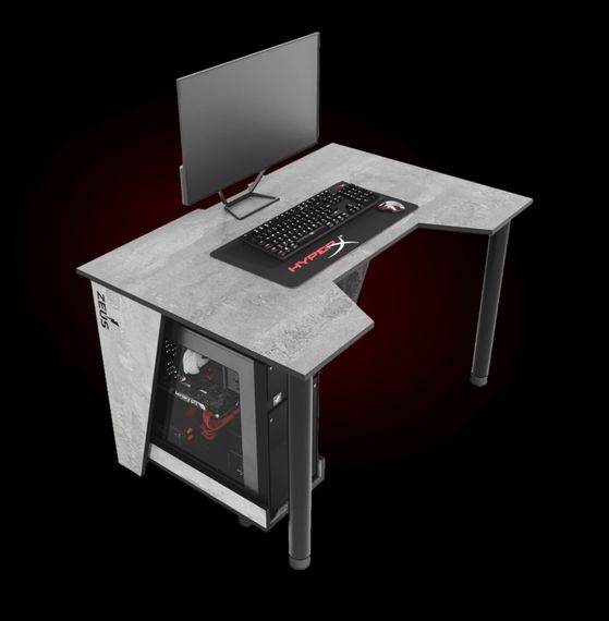 Стол геймерский ZEUS GAMER-1 бетончерный | Зображення 6