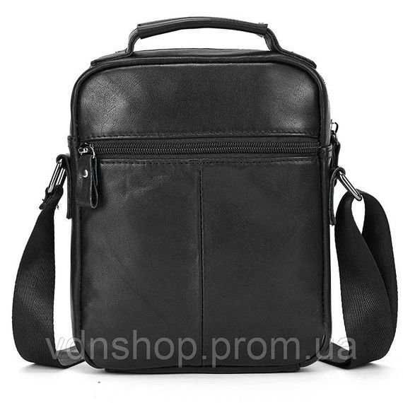 Сумка-барсетка чоловіча через плече 19х24х8, шкіряна сумочка планшет Tiding Bag TD-69291 чорна | Зображення 5