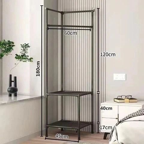 Кутова підлогова вішалка для одягу 180х45х45 см стійка для речей Corner coat rack NO:9603 | Зображення 1