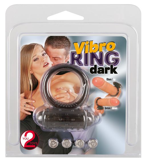 Ерекційне кільце - Vibro Ring Dark Silicon | Зображення 5