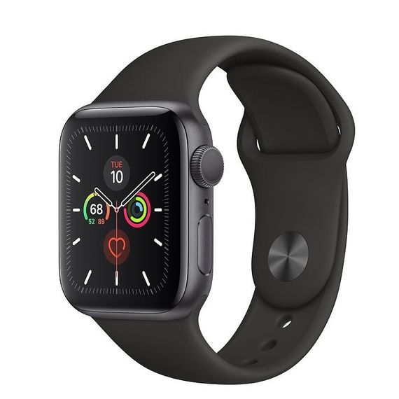 Смарт-годинник Apple Watch Series 5 GPS 40mm Space Gray Aluminum w. Black b.- Space Gray Aluminum (MWV82) | Зображення 1