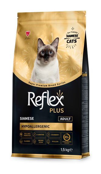 Сухий корм для котів породи сіамська Reflex Plus Siamese Adult, 1.5 кг | Зображення 1