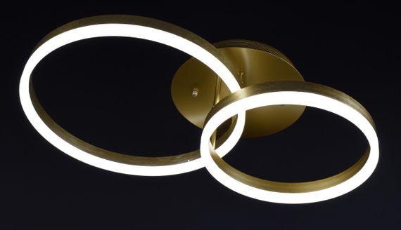 Люстра світлодіодна стельова LED світильник для квартири на стелю лед з пультом 26948 Золото 10х40х62 см. | Зображення 6