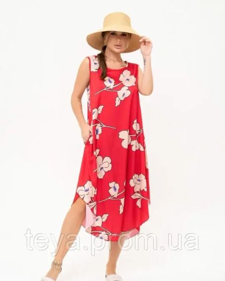 Платье для женщин цвет красный размер XL FI_007684 | Зображення 1