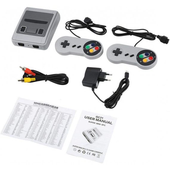 Ретро игровая консоль приставка 620 игр Game Box Dendy Super Mini с XR-785 2 джойстиками