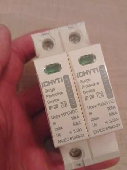 УЗИП DC до 40ka 1000V ICHYTI устройство защиты | Зображення 1