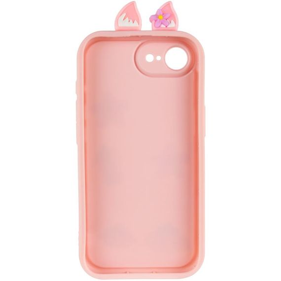 Чехол TPU Toys Case with Ears для Apple iPhone 16e (6.1") Light Pink | Зображення 2