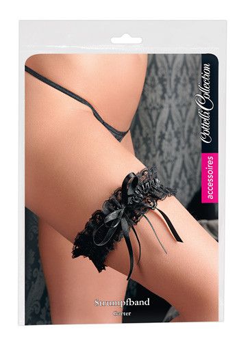 Підв’язка для панчіх КУРТИЗАНКА чорна Sex Aura